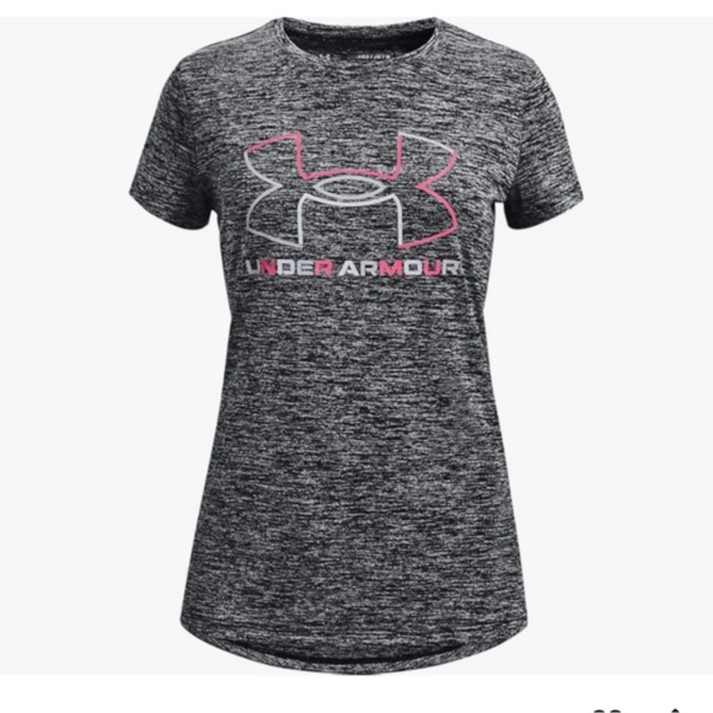 UNDER ARMOUR Youth Black and Pink Top